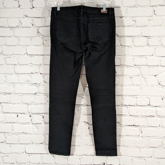 PAIGE Peg Skinny Black Jeans - Picture 6 of 8